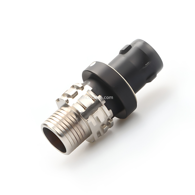 Conector circular à prova d'água industrial Conector militar feminino da série X 8P - Transmissão de dados de alta velocidade