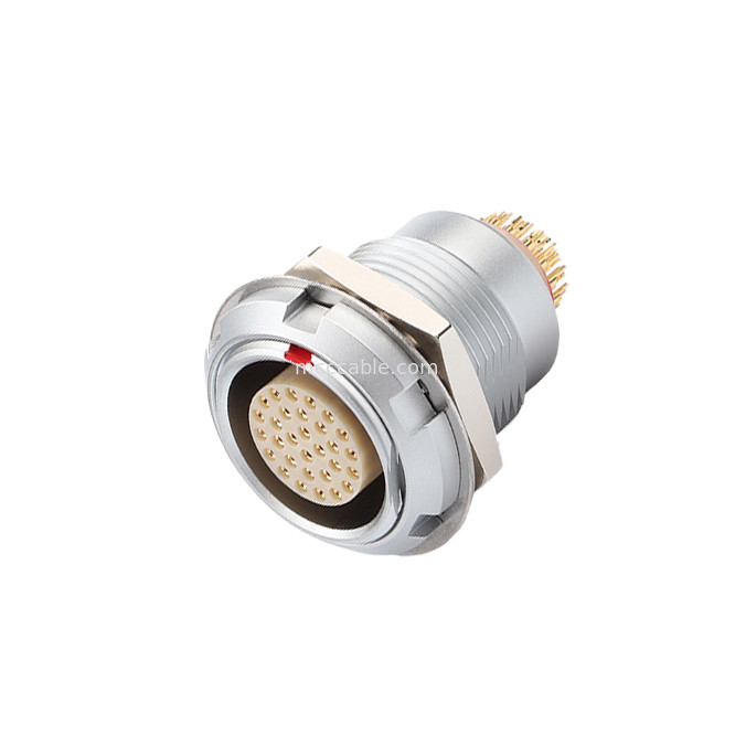 Conector industrial à prova d'água série B Z2 5Pin Dupla Nozes Soldadura de placa de circuito impresso Pin Core (retas e angulares)