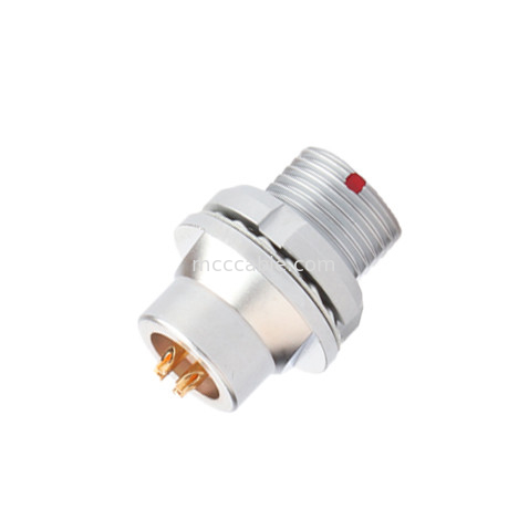 Conector circular industrial série B Z13 4Pin Conector feminino Soquete fechado de vácuo fixo externo