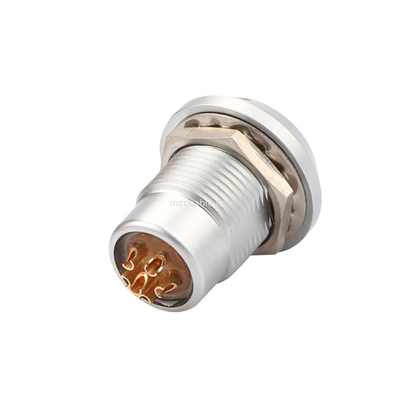 Conector de auto-bloqueio de puxa-puxa Conectores circulares Série B Z8 6Pin Feminino