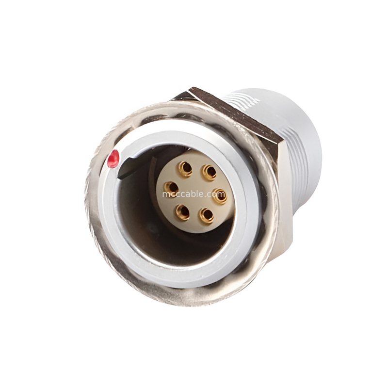 Conector circular Push Pull da série B Tipo multi-núcleo 2~32 núcleos núcleo da agulha de soldagem (direita ou em ângulo)