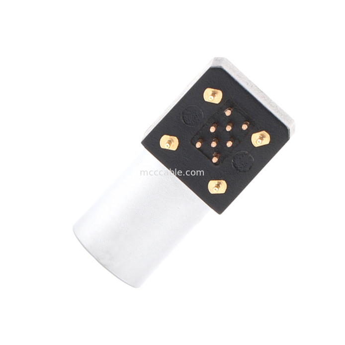 Conector Circular Interior Série B Z11 8Pin Soldagem de Enraizamento Angular Socket Fixa 90° Socket Angular para placa de circuito
