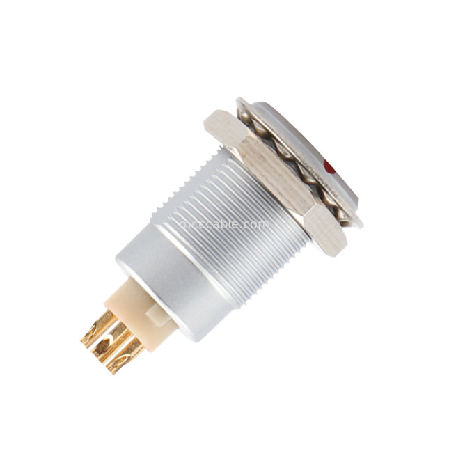 Conector de auto-bloqueio de puxa-puxa Conector circular de série Z1 Conector industrial à prova d'água feminino de 6 pinos