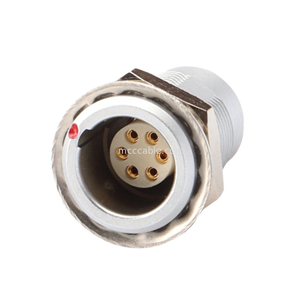 Conector de auto-bloqueio de puxa-puxa Conector circular de série Z1 Conector industrial à prova d'água feminino de 6 pinos