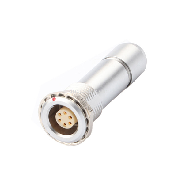Conector circular à prova d'água industrial Série B Z10 6P Feminino Clampo de cabo de noz dupla universal para fixação do cabo