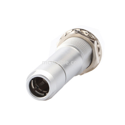 Conector circular à prova d'água industrial Série B Z10 6P Feminino Clampo de cabo de noz dupla universal para fixação do cabo