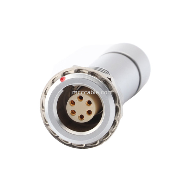 Conector circular à prova d'água industrial Série B Z10 6P Feminino Clampo de cabo de noz dupla universal para fixação do cabo