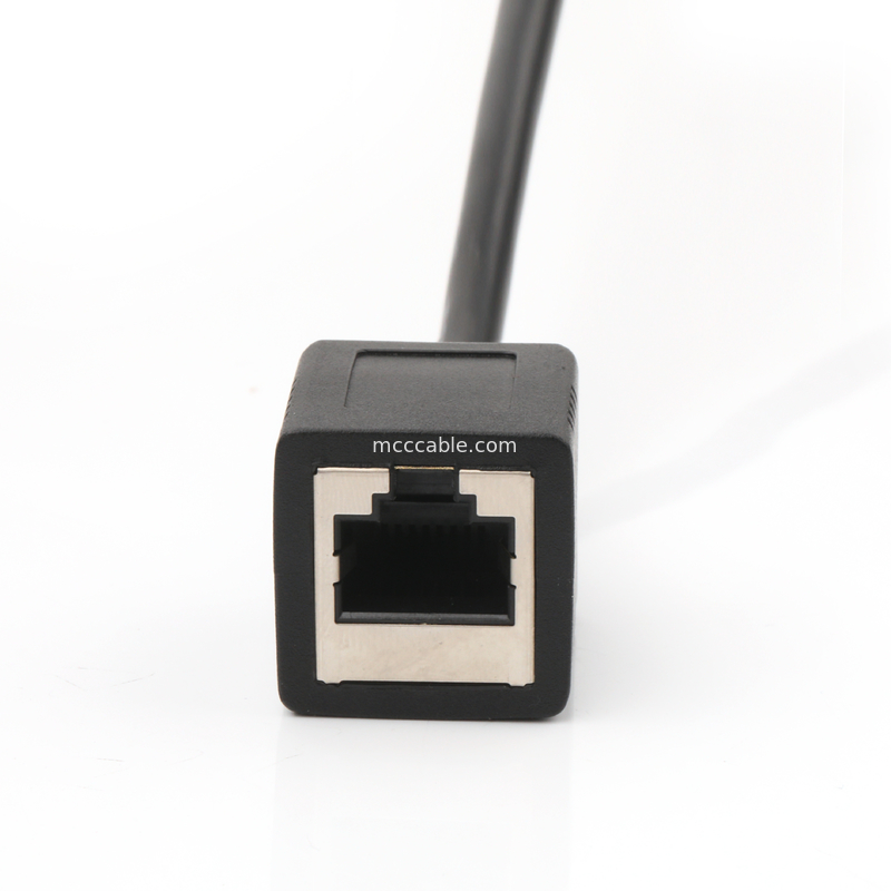 Adaptadores de cabo personalizados industriais USB-A RJ422 para Portos de rede RS232 Cabo de depuração de engenharia de rede