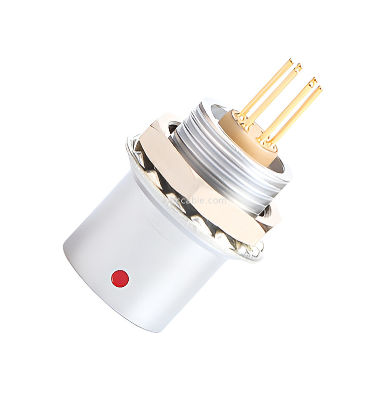 Conector de bloqueio automático de puxa-puxa Controle industrial circular Série B Z6 Conector de 6 pinos Sensor de sinal de 6 pinos para mulher