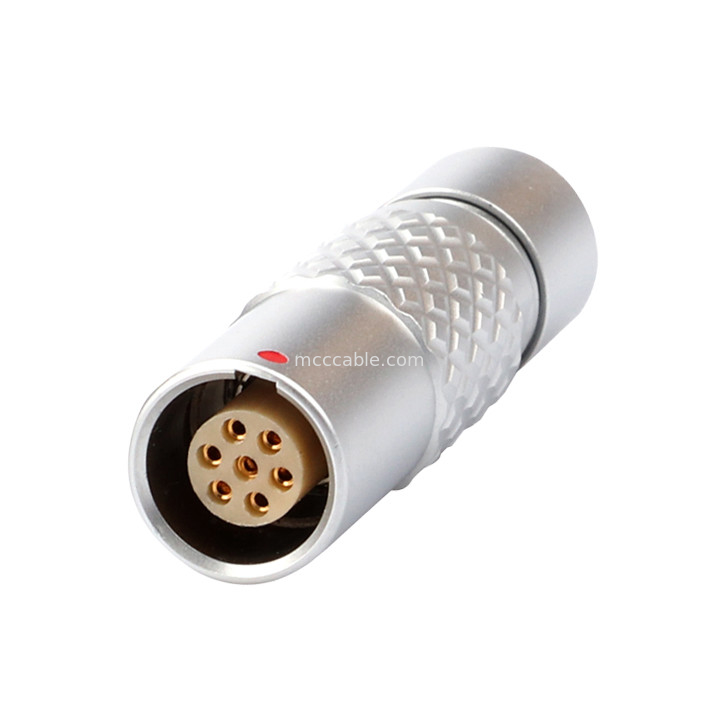 7Pin Z4 Série B Conector circular à prova d'água Soquete flutuante Sistema de auto-bloqueio de auto-bloqueio