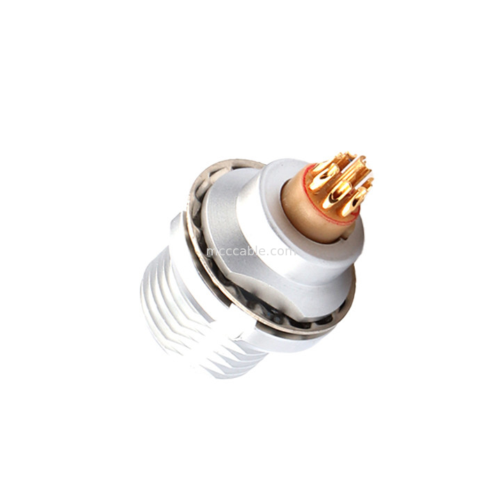 Série redonda à prova d'água auto-bloqueio Z3 8Pin para fixação externa do conector do chassi