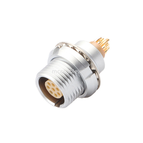 Série redonda à prova d'água auto-bloqueio Z3 8Pin para fixação externa do conector do chassi