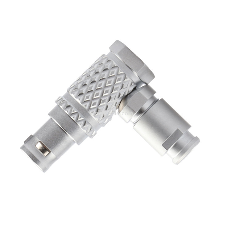 Conector de controlo industrial série B T3 5Pin 90° ângulo reto Conector circular