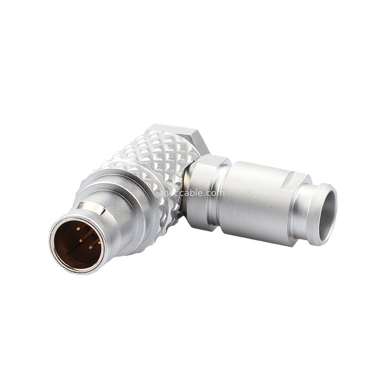 Conector de controlo industrial série B T3 5Pin 90° ângulo reto Conector circular