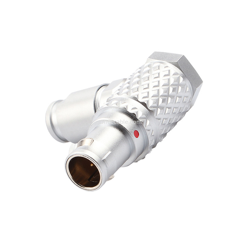 Conector de controlo industrial série B T3 5Pin 90° ângulo reto Conector circular