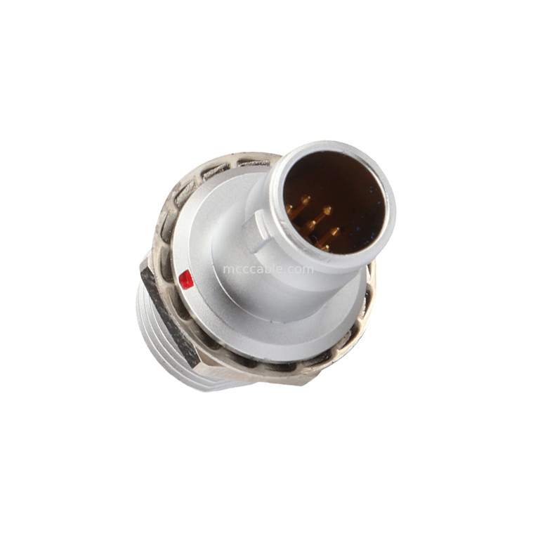 Push-pull auto-bloqueio T2 8Pin painel de conector circular fixo sem dispositivo de bloqueio solução industrial