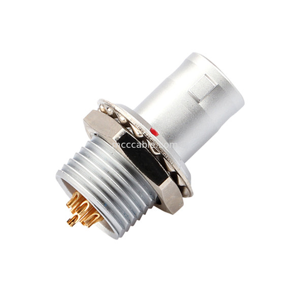 Push-pull auto-bloqueio T2 8Pin painel de conector circular fixo sem dispositivo de bloqueio solução industrial