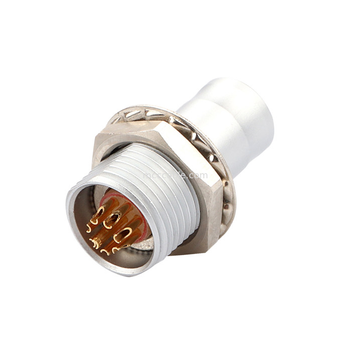 Push-pull auto-bloqueio T2 8Pin painel de conector circular fixo sem dispositivo de bloqueio solução industrial
