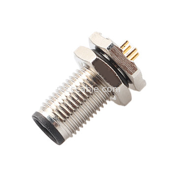Conector circular M5 código-A série impermeável painel flange PCB macho Socket suporte 3-core e 4-core personalização IP67