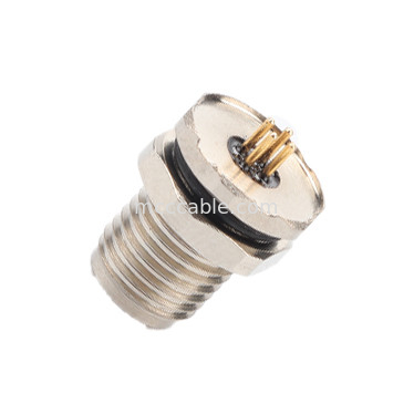 Conector circular M5 código-A 4Pin Waterproof Series Female Mates com M5 painel flange soquete masculino PCB