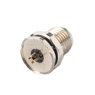 Conector circular M5 código-A 4Pin Waterproof Series Female Mates com M5 painel flange soquete masculino PCB