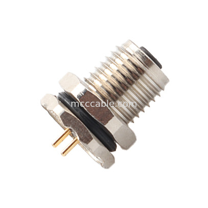 Conector circular M5 código-A 4Pin Waterproof Series Female Mates com M5 painel flange soquete masculino PCB