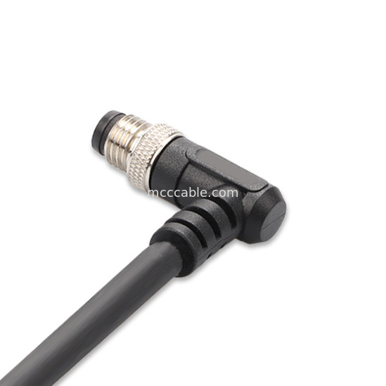 Conector industrial M8 Injeção moldado conector circular à prova d'água macho fêmea 6 pin