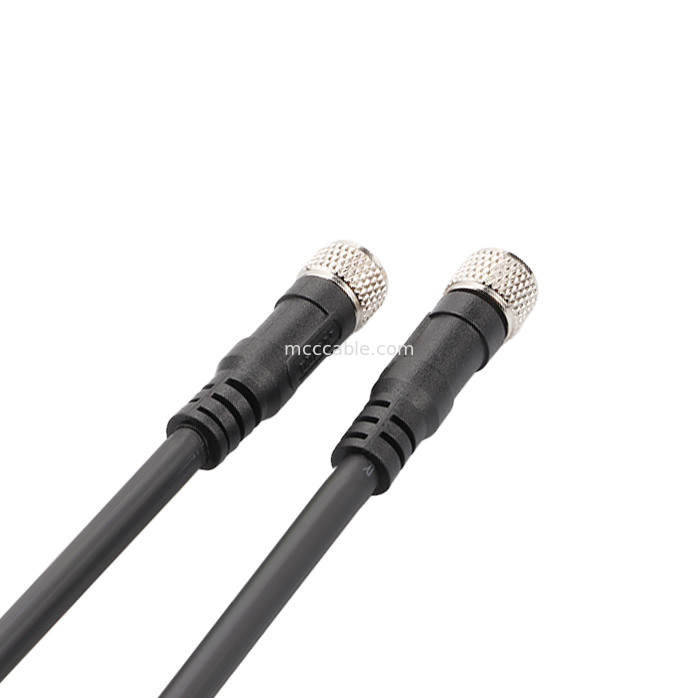 Conector industrial M8 Injeção moldado conector circular à prova d'água macho fêmea 6 pin
