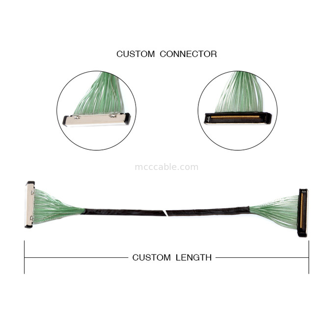 50 Pin 20380-R30T-06 LVDS EDP Micro Conector de cabo coaxial 50P