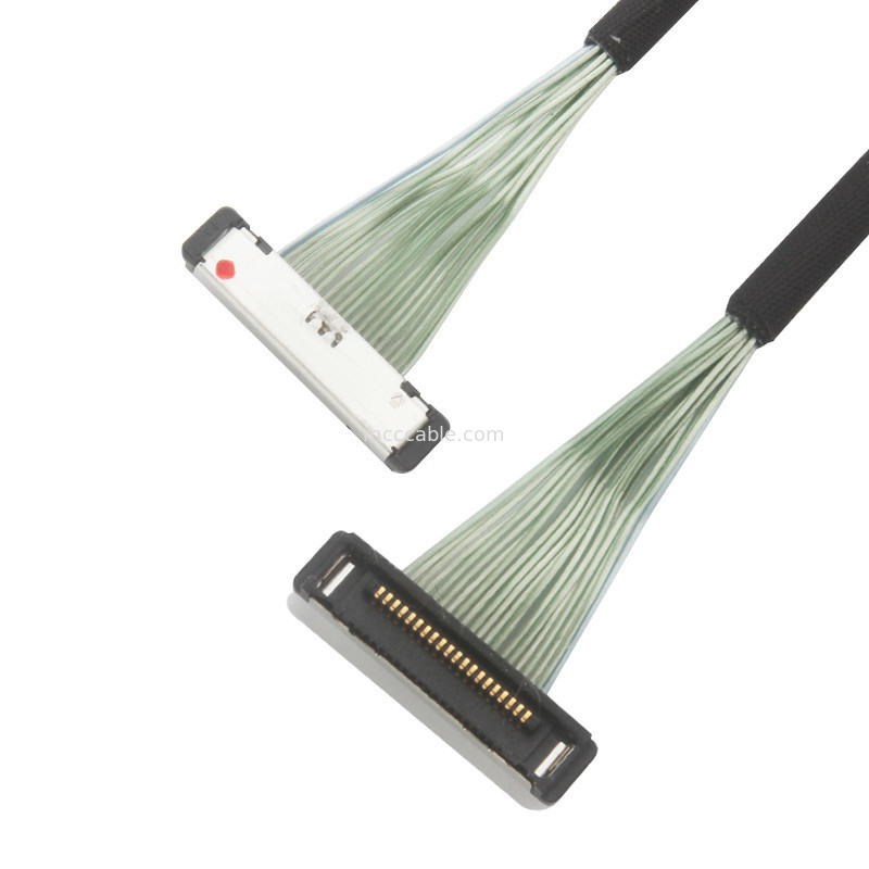 0.4mm Pitch 20380-R20T-06 Micro Cable Coaxial Lvds conector cabo 20P 0,4mm pitch