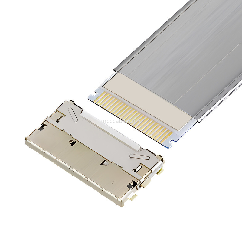 20952-024E-02 FFC/FPC de 0,5 mm de inclinação, totalmente blindado, de alta velocidade, de bloqueio automático, horizontal, de 0,5 mm de inclinação
