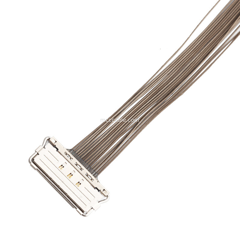 conector coaxial da exposição dos lvds de  20679-20p do cabo do EDP do passo LVDS de 0.4mm micro