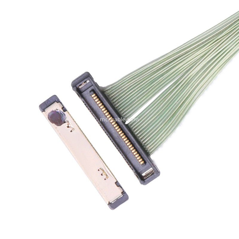 35P Micro Cable Coaxial 20380-035t-06 Lvds Conector 0,4 mm Ângulo direito de inclinação