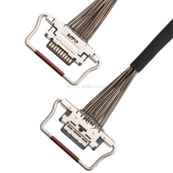 10 passo 20633-310T-01S Lvds de Pin Micro Coaxial Cable 0.4mm para a câmera térmica