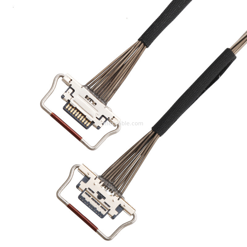 10 passo 20633-310T-01S Lvds de Pin Micro Coaxial Cable 0.4mm para a câmera térmica
