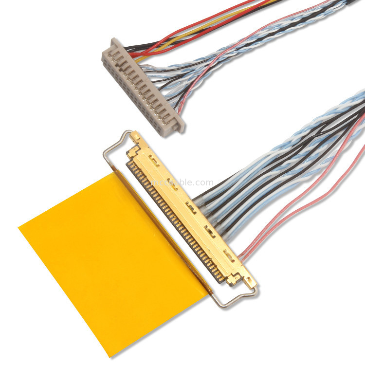 1.25mm 0.5mm Lvds cabo coaxial Df13 30ds 1.25 Para 20453-240T-03 0,5mm passo