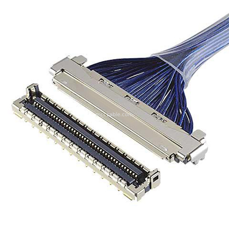 Costume passo  20788 de 0,4 milímetros 20679 micro conector coaxial Emi Shield Lvds Cable de 30pin 40pin 50pin 60pin