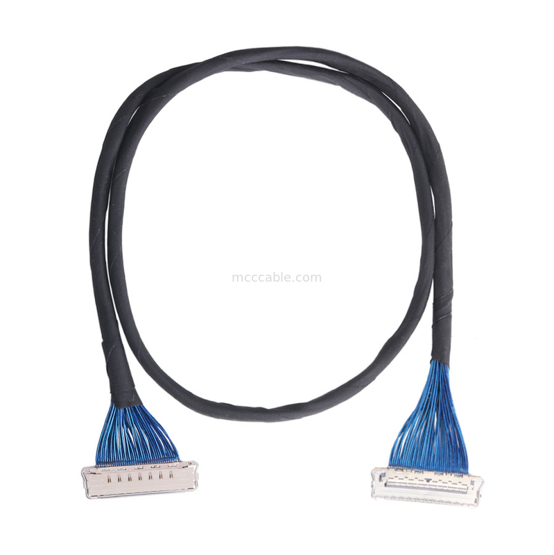 IDC CABLE 20679 20729 Série 20679-050T-01 50P 0,4mm Pitch Horizontal Mating Miniatura Cable Coaxial personalizar