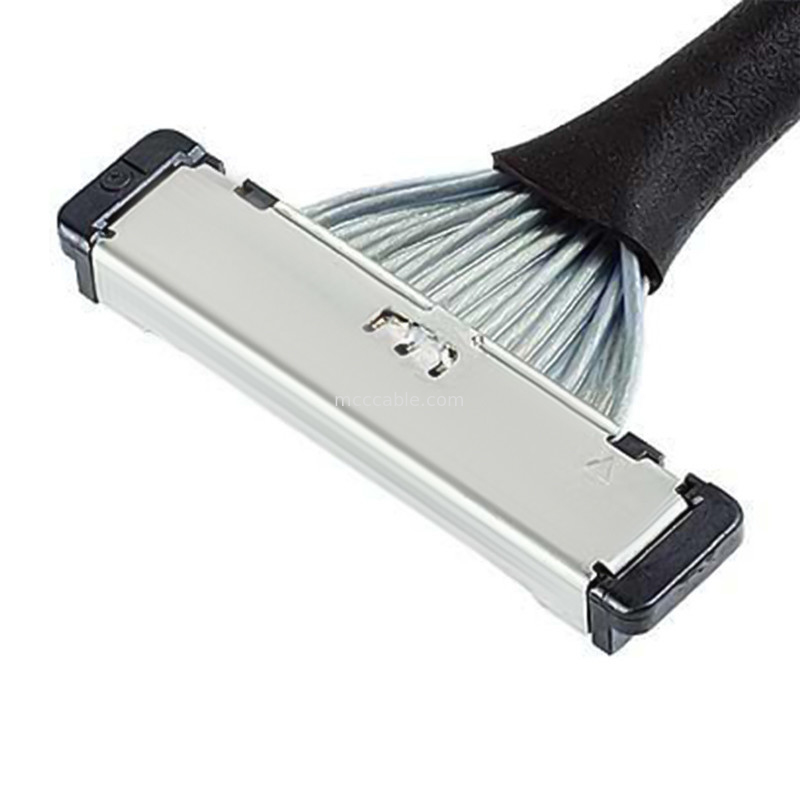 Cabo do conector de pino dos lvds 20 do conector de cabo coaxial do micro da tomada do receptáculo de SS 20380-R20T-06