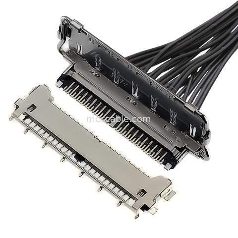o conector dos lvds datilografa 40 a tipo de acoplamento horizontal do conector 20977-040T 040E 01 dos lvds do pino o conector Micro-coaxial
