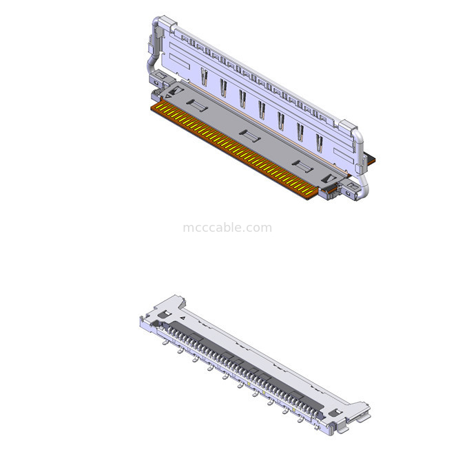 Conectores de cabo coaxial para automóveis 20858-040T-01 40Pin Direção de acoplamento horizontal