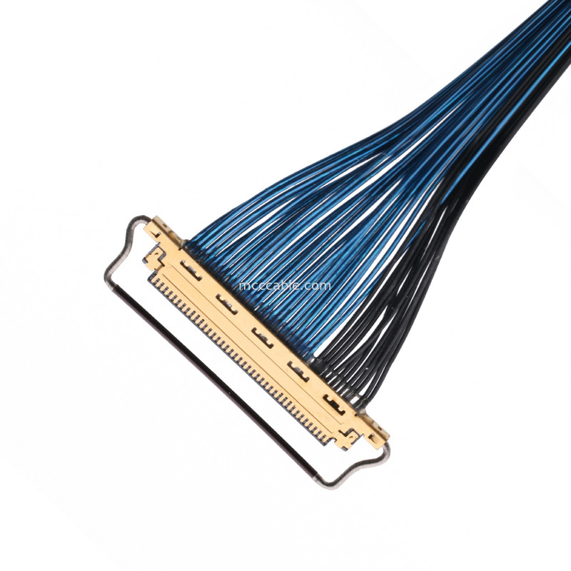20633-250T-01S 50P 0,4 mm de inclinação Tipo de acoplamento horizontal Conector micro-coaxial com bloqueio mecânico