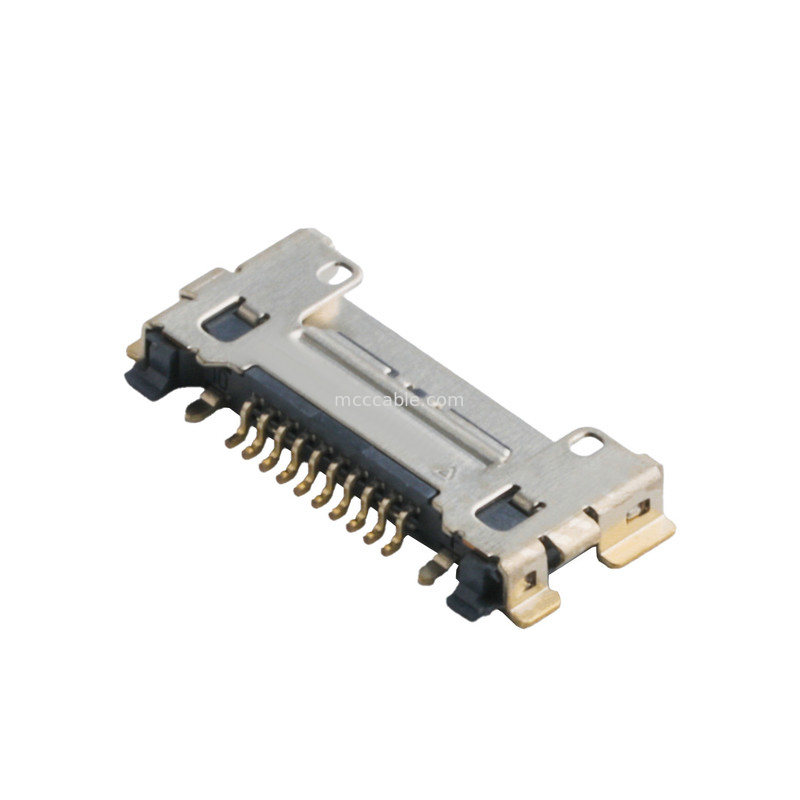 20633 Série 20Gbps/ Lane 20525-210E-02 Micro Conector Coaxial 0,4mm Pitch Plate End Seats