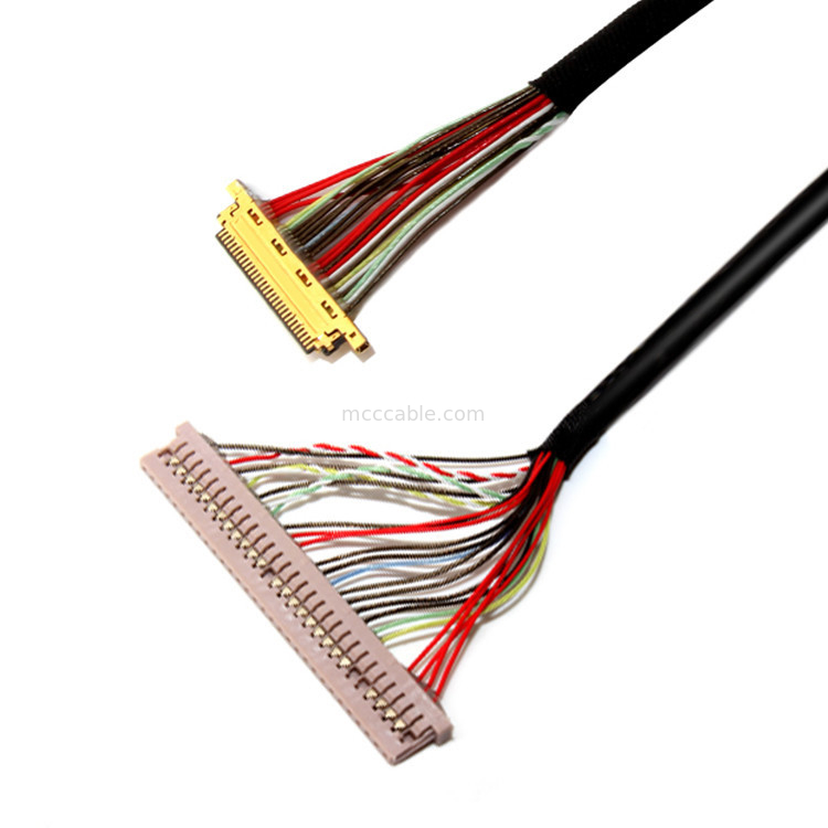 0.4 mm / 1.25 mm Pitch 30PIN para 30PIN I 20453 Lvds Cable para monitor LCD