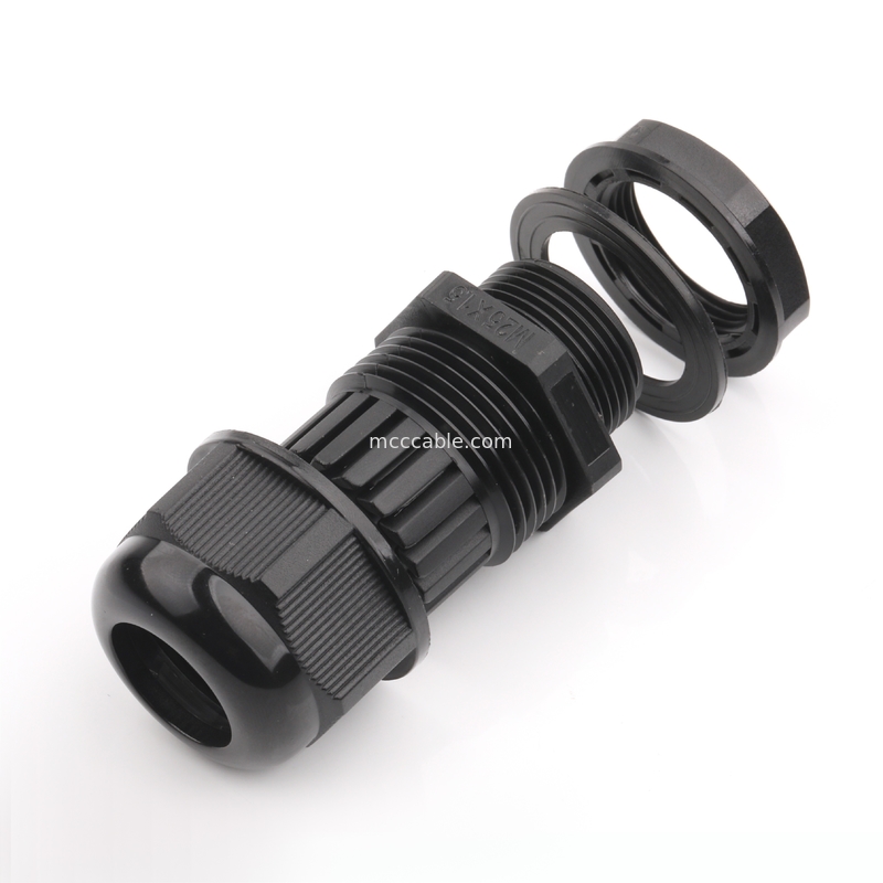 M25 Shell de conector impermeável industrial com 3Pin/4Pin/6Pin/7Pin/8Pin Suporta processamento de fio personalizado OEM / ODM