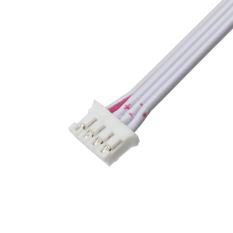 Conector LHE de 4 pines de cabo de fita plana flexível de macho para fêmea para projetos de áudio de engenharia eletrónica