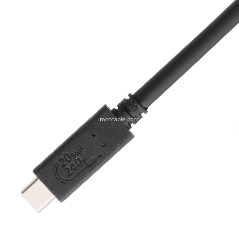 Cabos USB4 8K 240W 20Gbps Cable USB4 de grau industrial taxa de transmissão ultra-alta carregamento super rápido