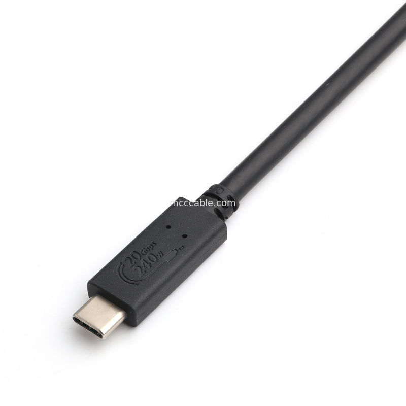 Cabos USB4 8K 240W 20Gbps Cable USB4 de grau industrial taxa de transmissão ultra-alta carregamento super rápido