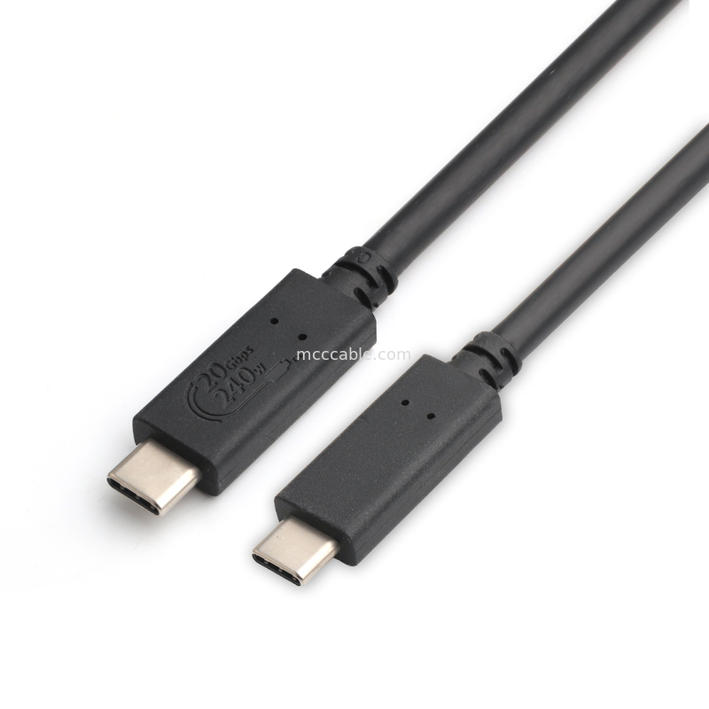 Cabos USB4 8K 240W 20Gbps Cable USB4 de grau industrial taxa de transmissão ultra-alta carregamento super rápido