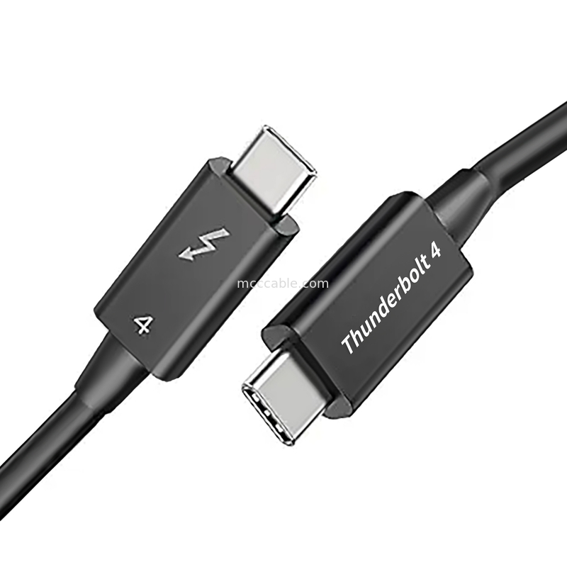 Thunderbolt 4 velocidades de 40 Gbps, suporta tela 4K dupla ou 8K única